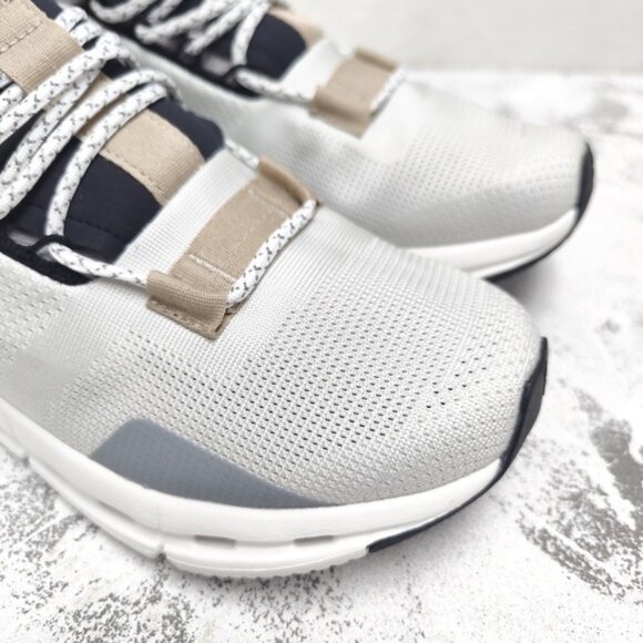 New On Cloudnova White Pearl Cloudtec Running Shoes Women's Size - Picture 7 of 9